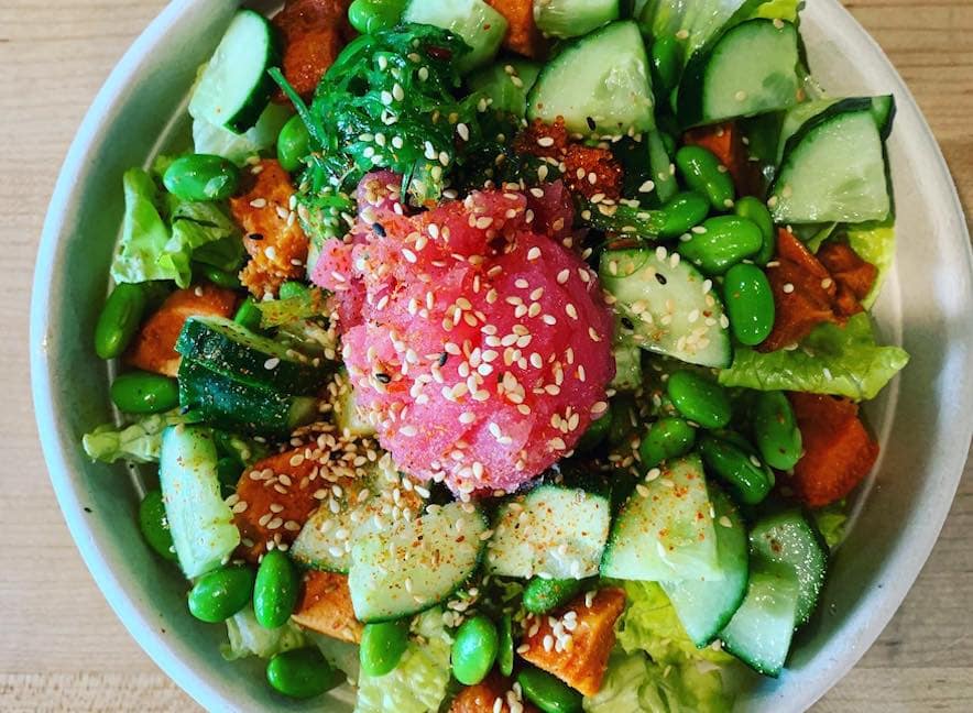 The ahi-tuna Poke Bowl at Zoftig Eatery in Santa Rosa