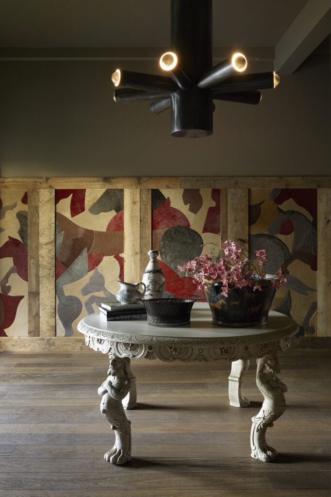 Table in the carriage house of The Madrona - Photo by Matthew Millman