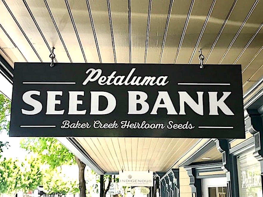 Baker Heirloom Seed Company's Seed Bank in downtown Petaluma 