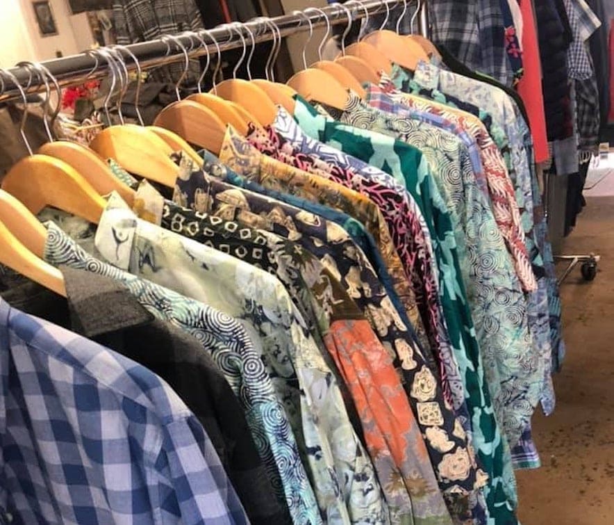 Vintage shirts at Alphabet Soup Thrift Store in Petaluma 