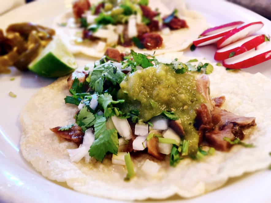 Tacos from La Texanita Restaurant