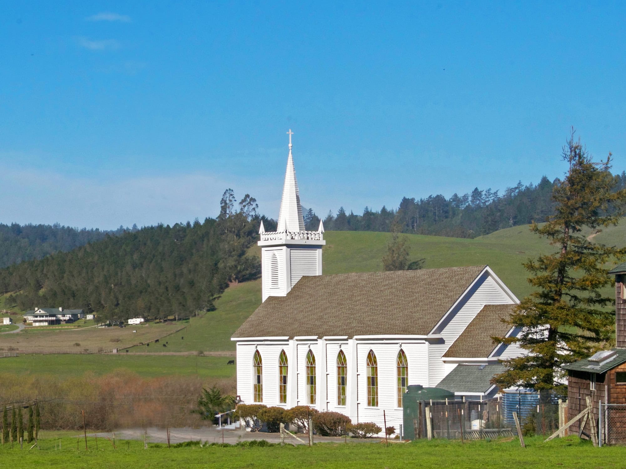 The white church in Bodega