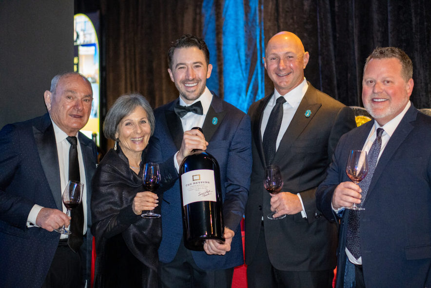 Jess Katz (center), Aperture Cellars' winemaker, at the Carnivale du Vin in New Orleans 