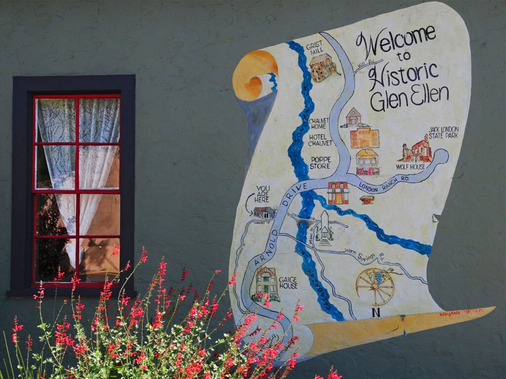 welcome to historic glen ellen mural