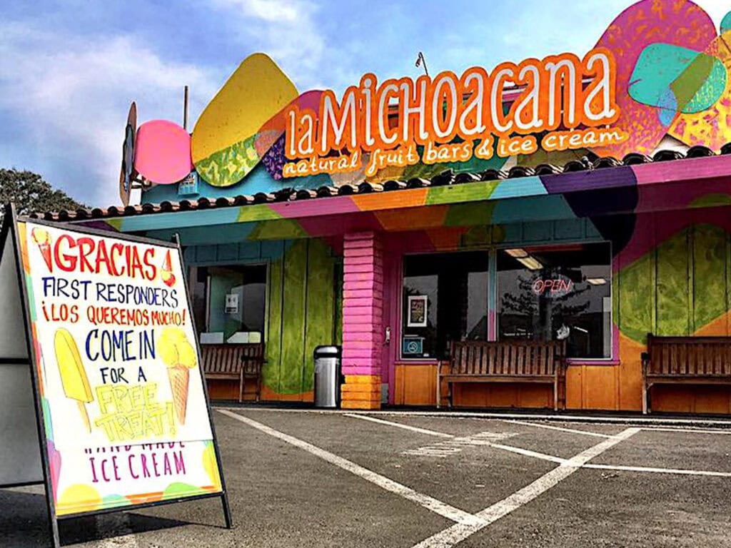 La Michoacana natural ice cream in Sonoma