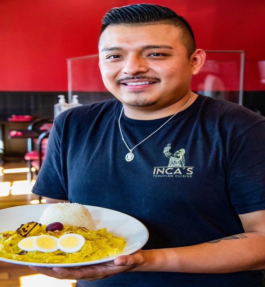 Oscar Canul of Inca’s restaurant.