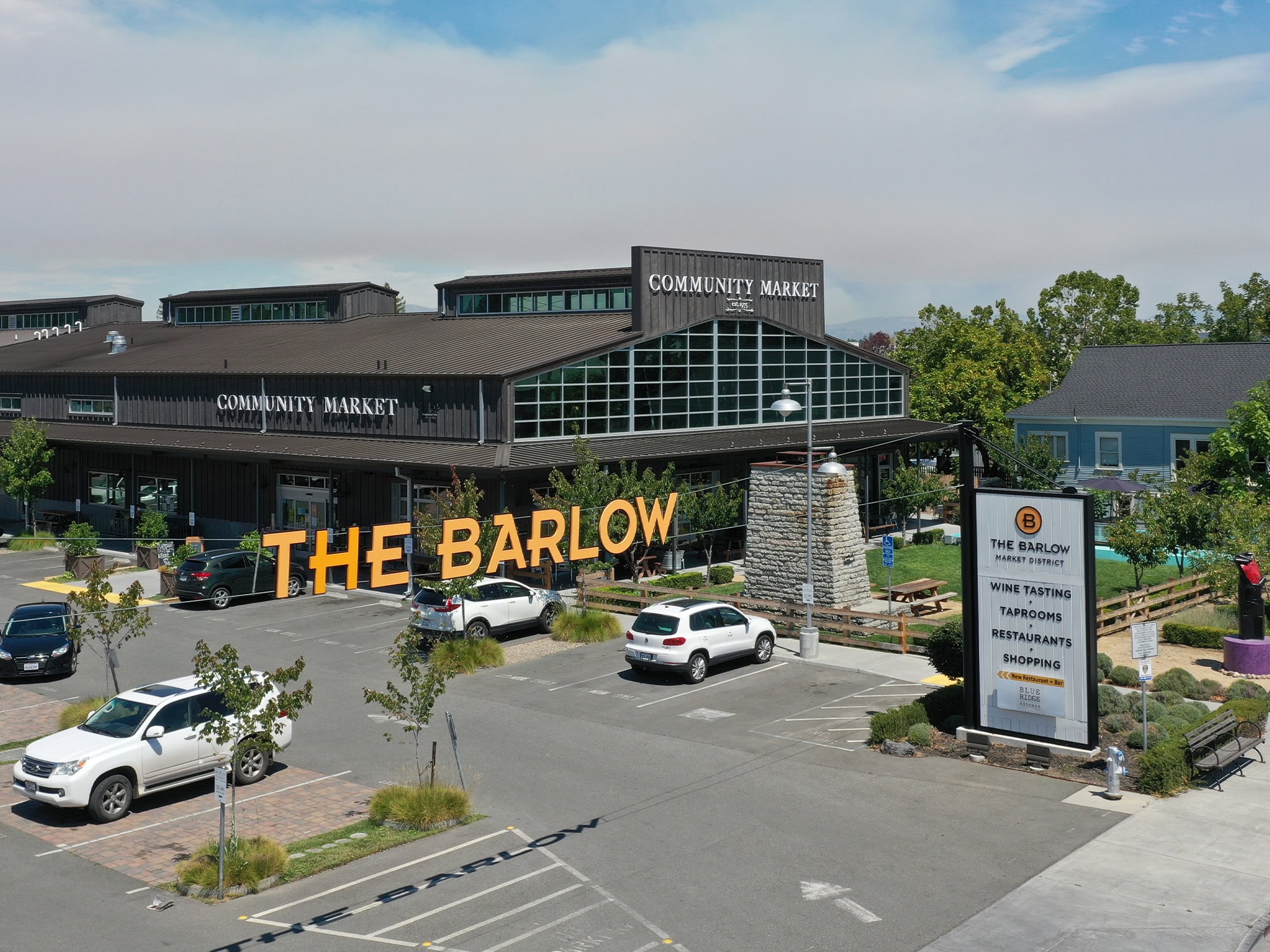 The Barlow parking lot in Sebastopol Sonoma County