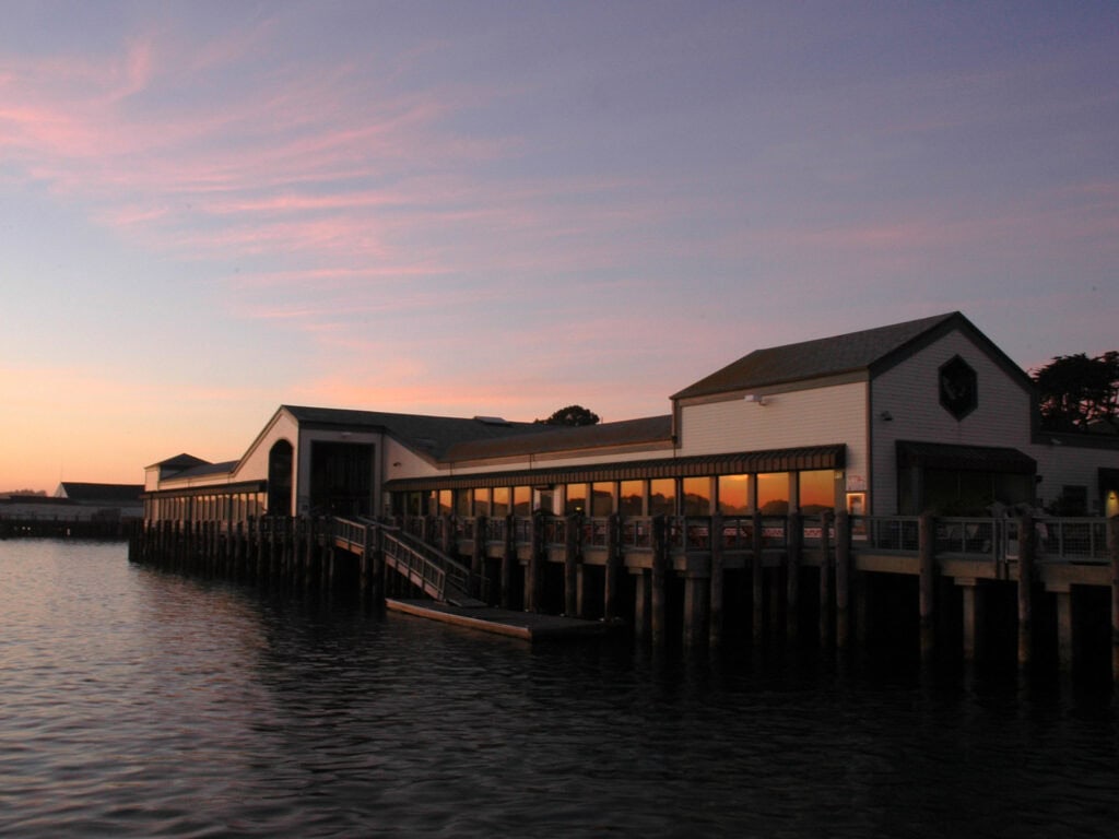 ocean view at tides wharf restaurant in bodega bay