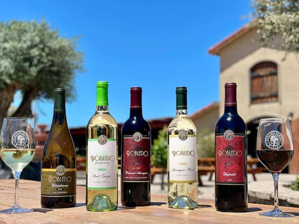 wines from Robledo Family Winery in Sonoma Valley