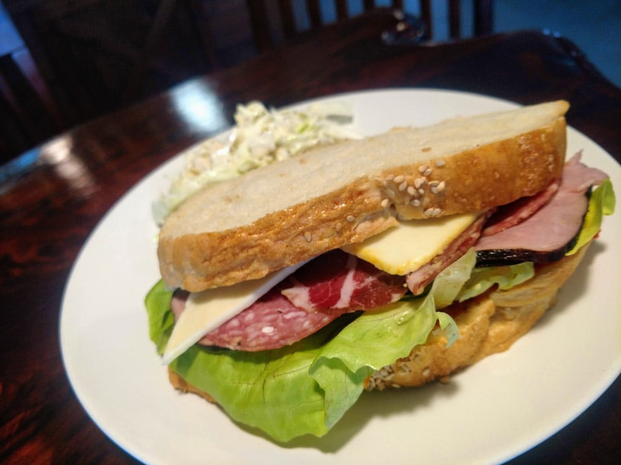 Image of sandwich from Baked on the River.