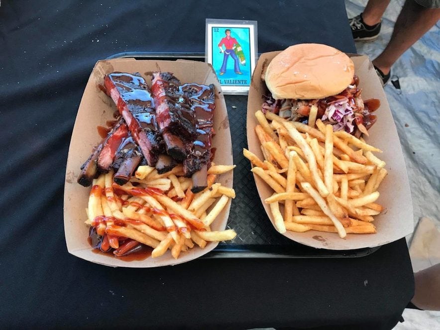 Ribs from mobile eatery Camacho's Southern BBQ