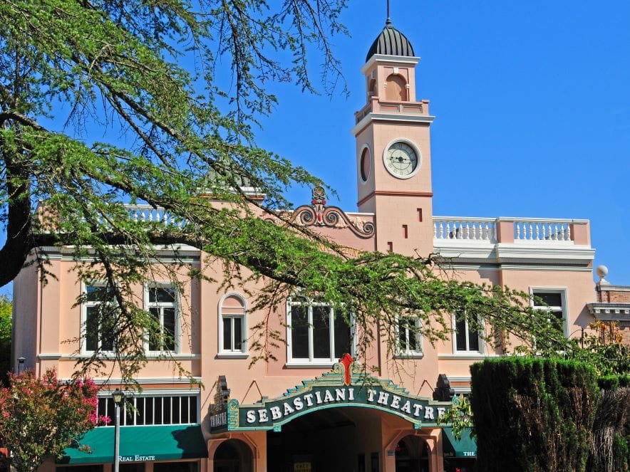 Picture of Sebastiani Theatre on the Sonoma Plaza