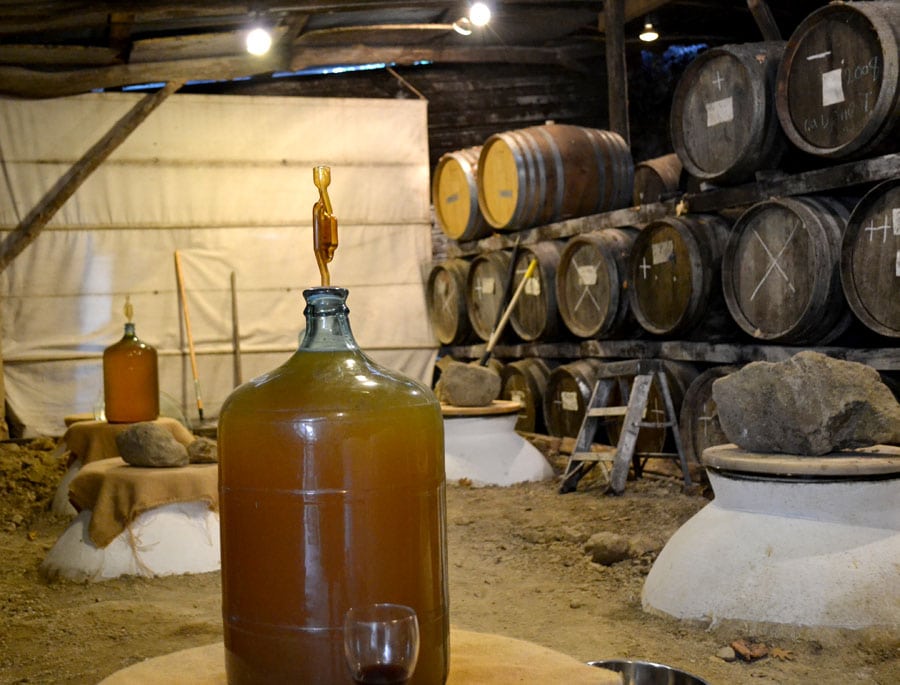 Natural wine at Coturri Winery in Sonoma County, California