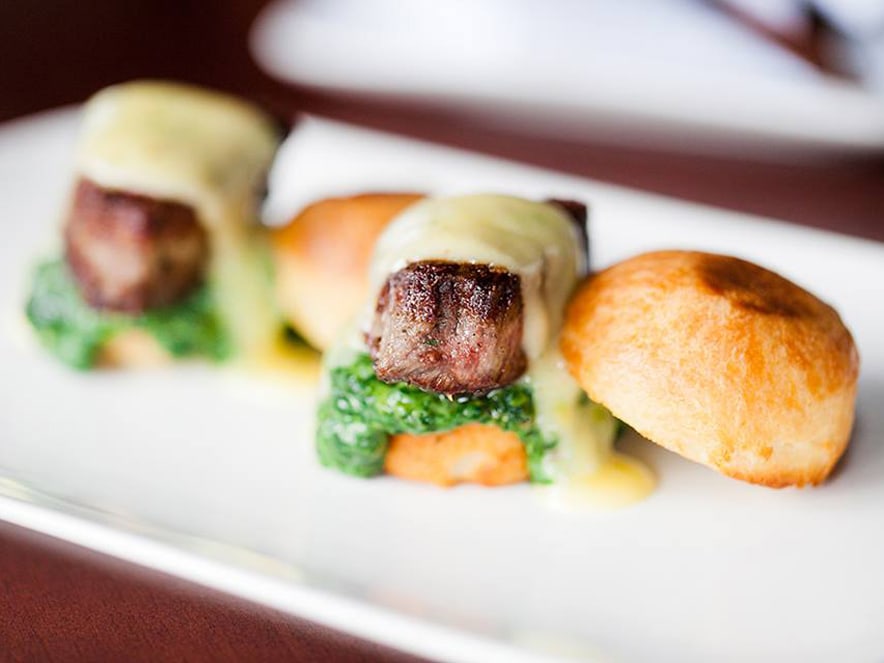 Filet mignon sliders at Willi's Wine Bar in Sonoma County