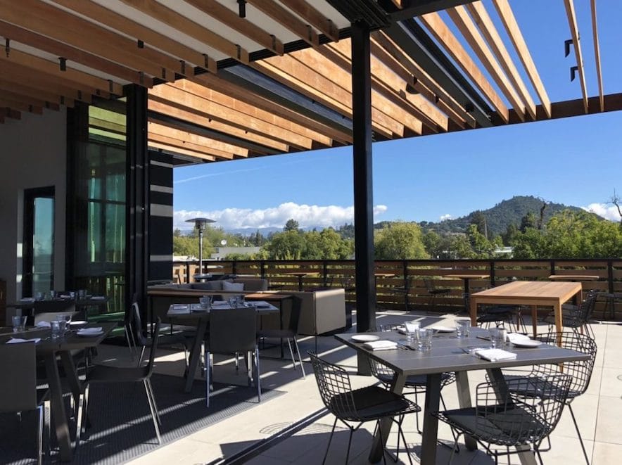 Rooftop Bar at Harmon Guest House in Healdsburg 