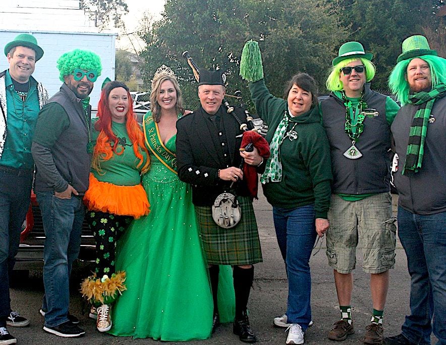 Celebrants of the 2019 St. Patrick's Day festivities in Healdsburg