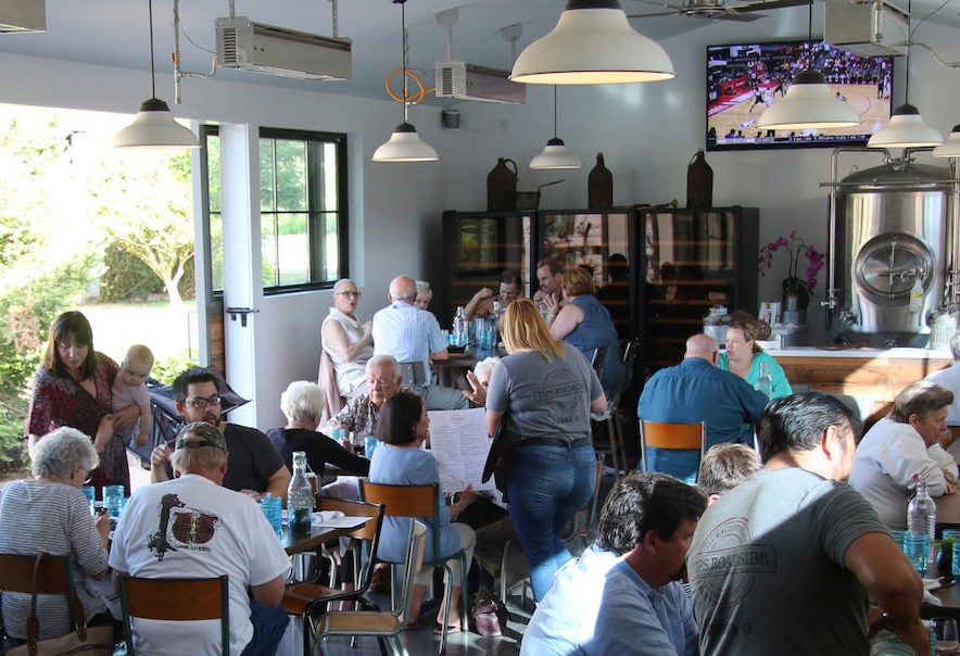 Open-air dining room at TIPS Roadside Cafe 