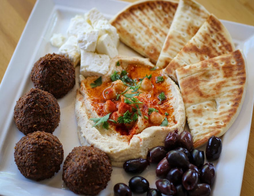 Mezze plate from Fandee's in Sebastopol—Photo by Heather Irwin