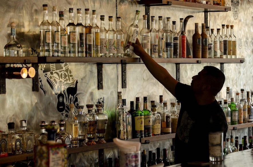 Tequila options at El Gallo Negro in Windsor 