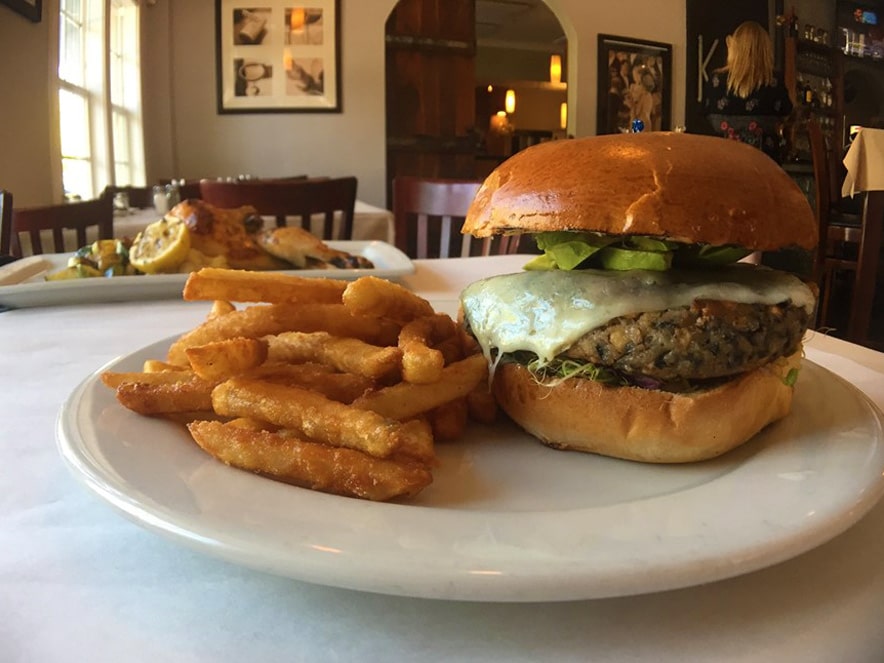 Veggie burger at KIN in Sonoma County