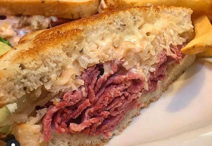 Pastrami reuben from Mac's Deli & Cafe in Santa Rosa