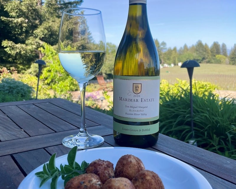 Marimar Estate's Albarino pairs well with tapas