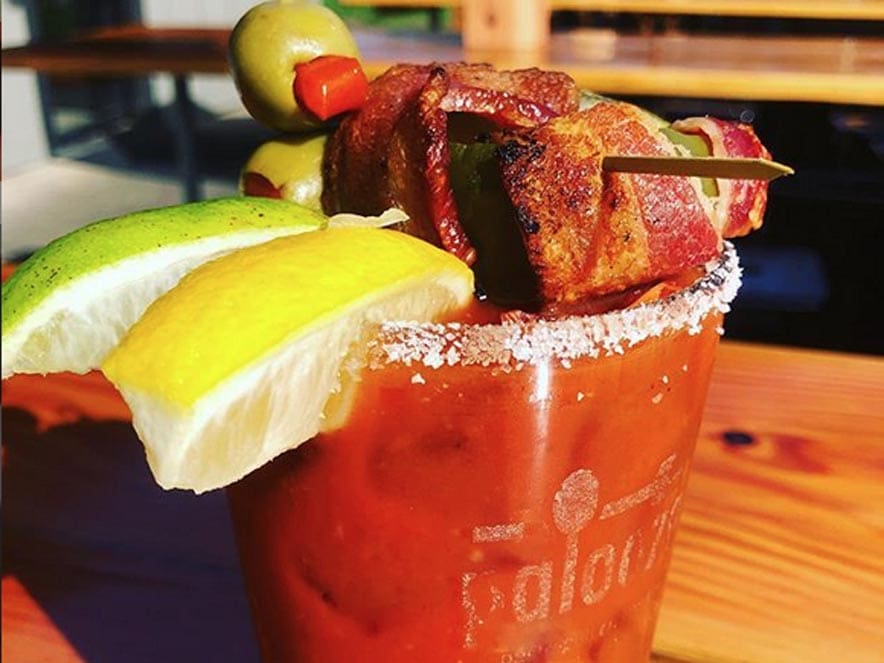 Image of a bloody mary from Palooza in Kenwood.