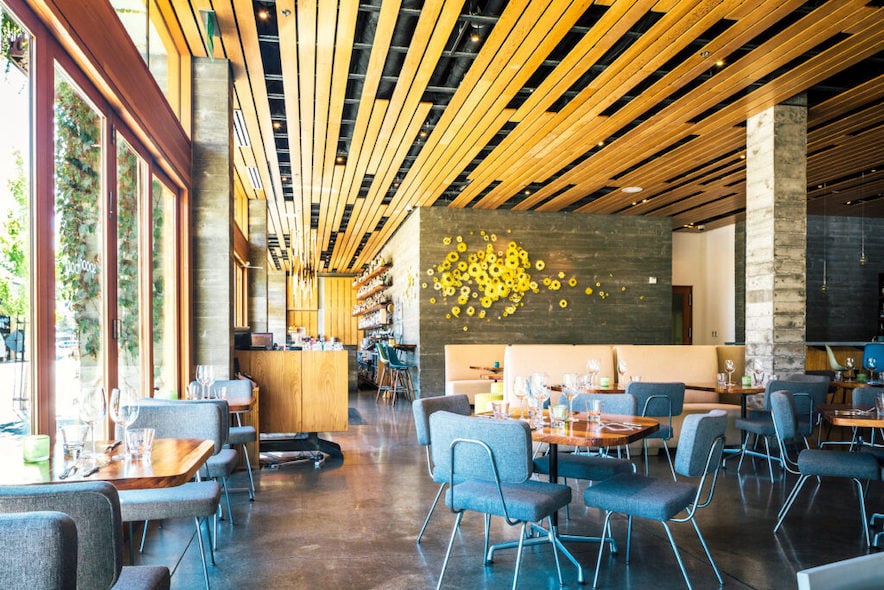 Stylish decor at Spoonbar in Healdsburg 