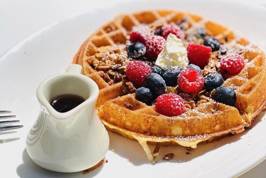 Berry granola waffles from Sunflower Caffe in Sonoma—Photo courtesy of Sunflower Caffe