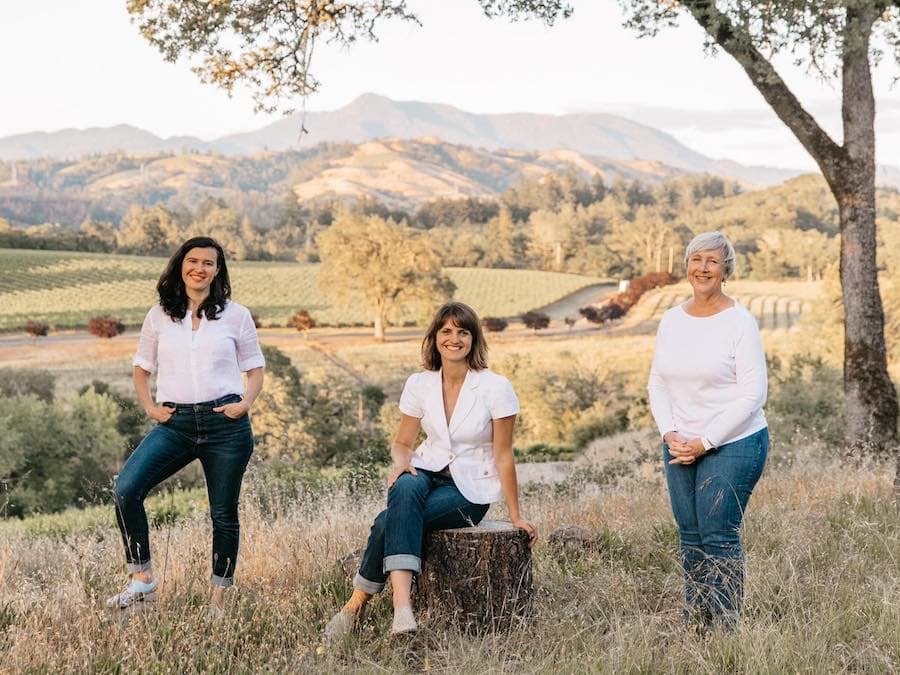 The women of Sutro Wine Co. (Alice Warnecke Sutro at center)