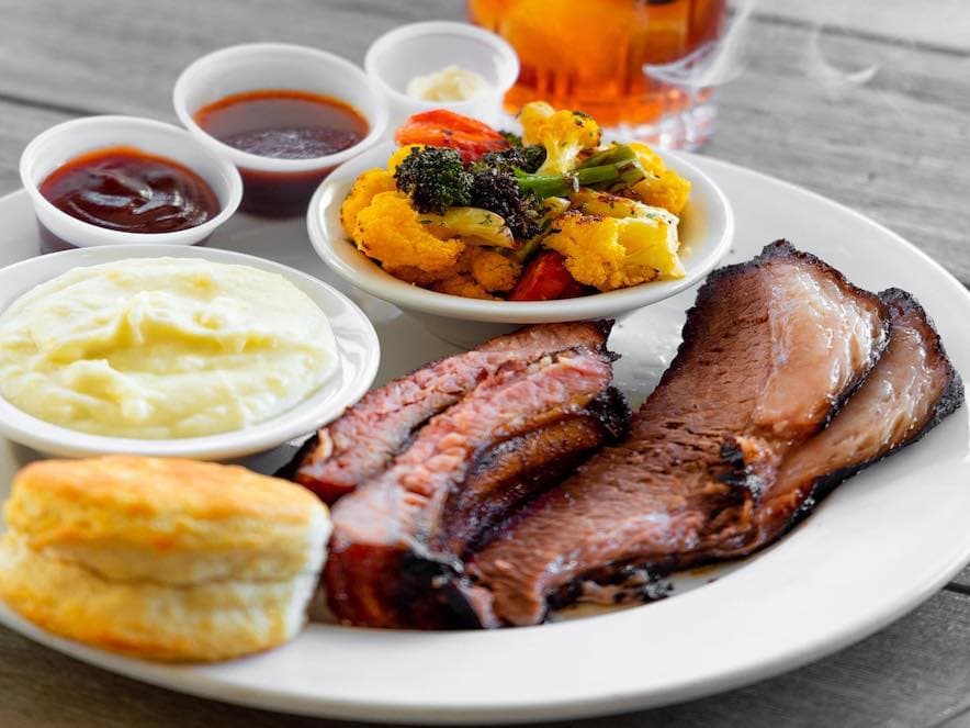 Barbecue meal at Sweet T's Restaurant in Windsor, California