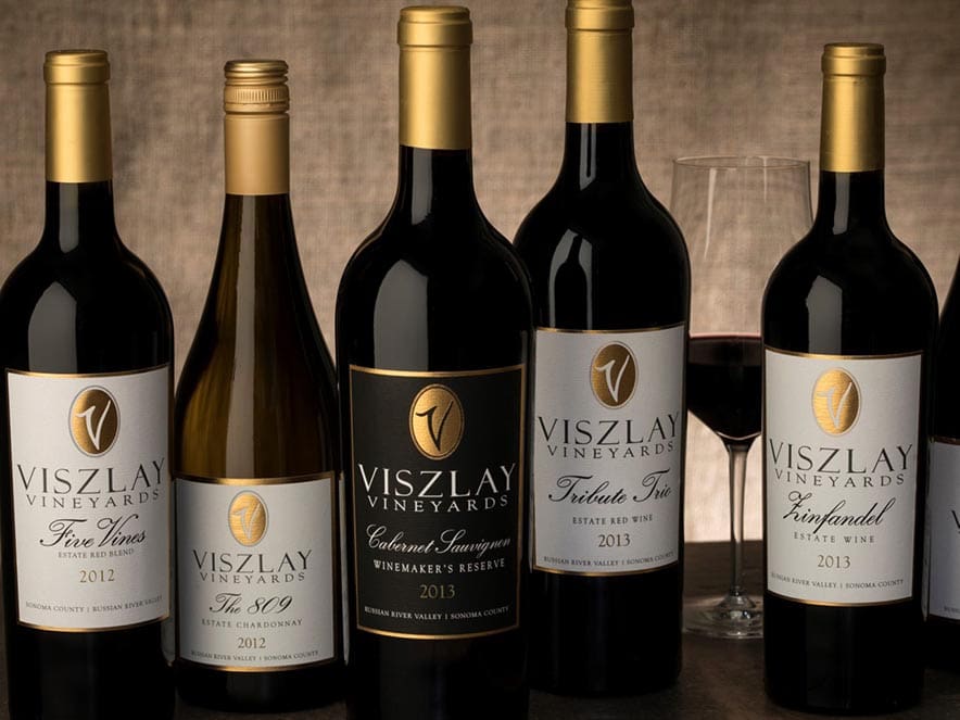 viszlay wine bottles