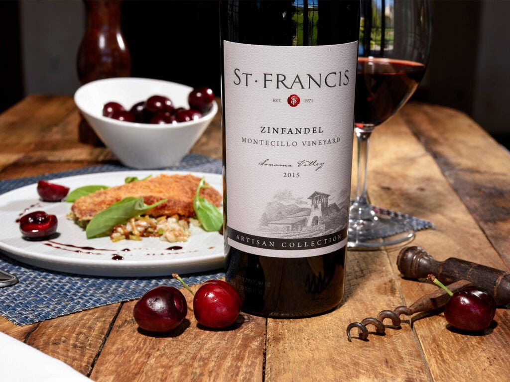 food and wine pairing at St Francis 