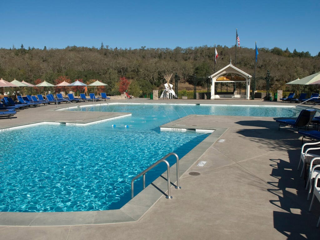 Pool at Francis Ford Coppola Winery in Geyserville