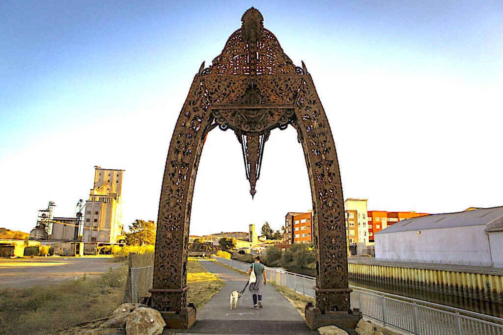 "River Arch" by Petaluma local artist David Best—Photo by Crissy Pascual