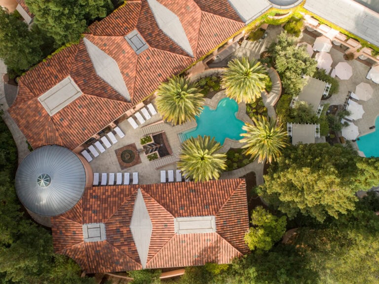 Aerial shot of the Fairmont Mission Inn Sonoma