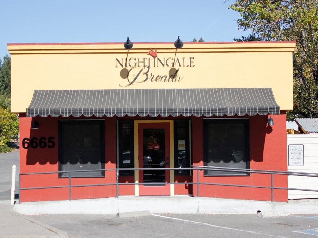 the outside of nightingale bread bakery 