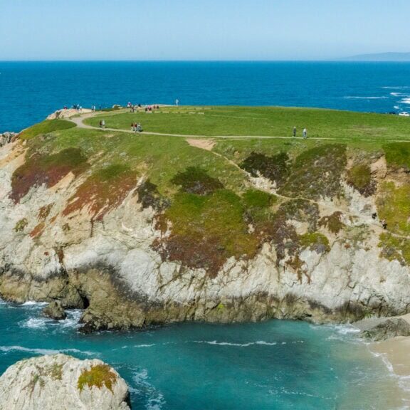 people walking on the bodega head