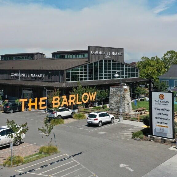 The Barlow parking lot in Sebastopol Sonoma County