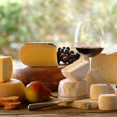 Sonoma County wine and cheese